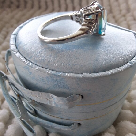 Aquamariine Terra Costa Quartz ring - Picture 3 of 5